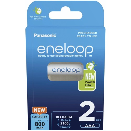 Аккумулятор Panasonic Eneloop BK-4MCDE/2BE 800 mAh 2шт AAA