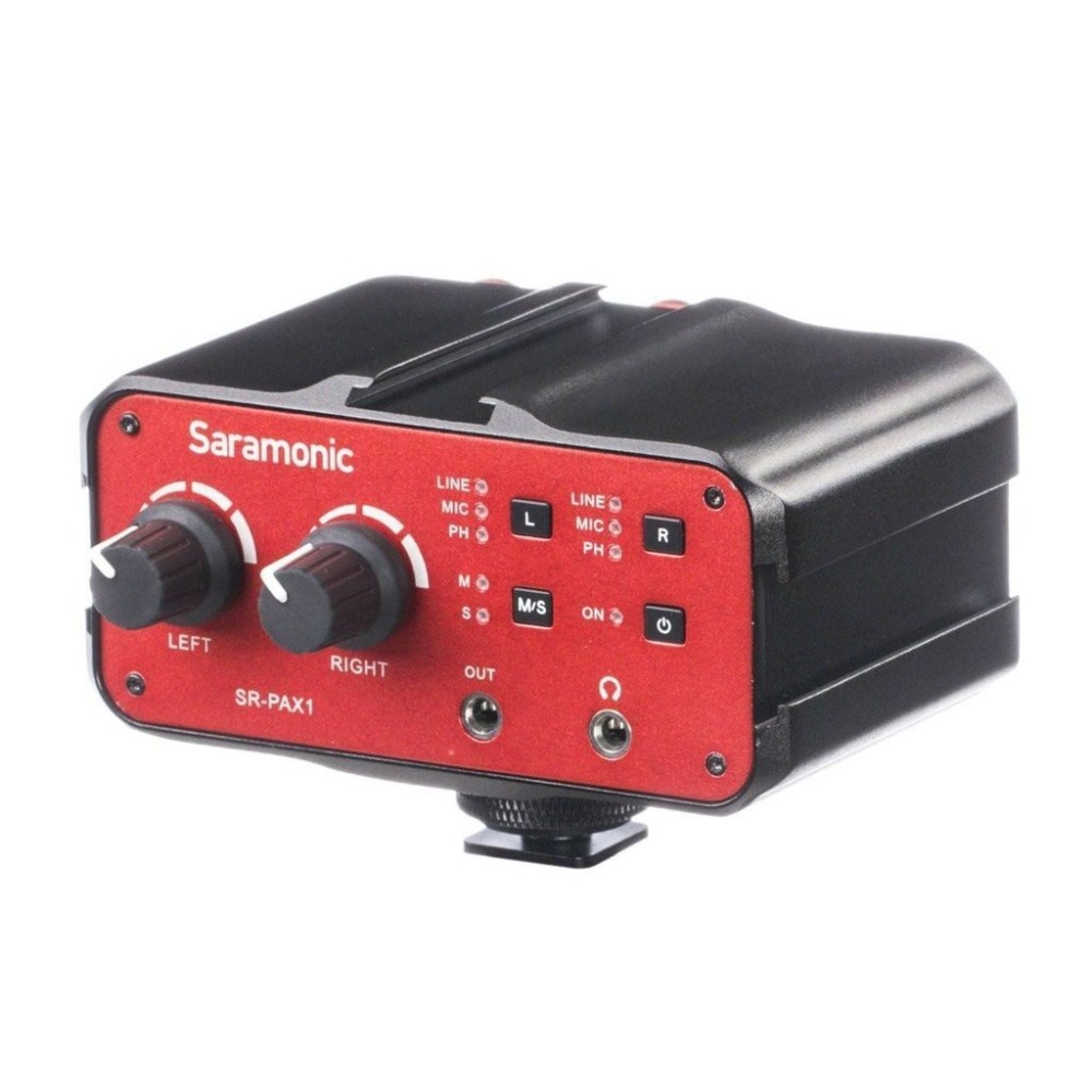 Микшер накамерный Saramonic SR-PAX1 вход: 2х XLR / 1/4" / 3,5 мм; выход: 3,5 мм TRS