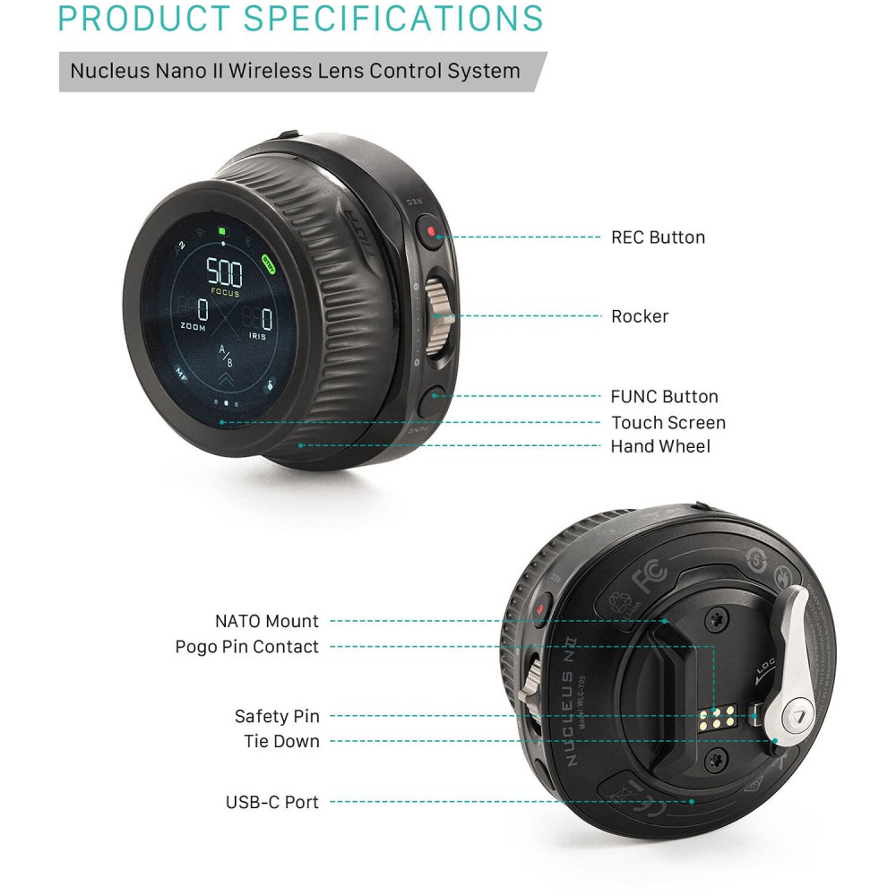 Привод фокусировки Tilta Nucleus Nano II беспроводной Kit II WLC-T05-K2