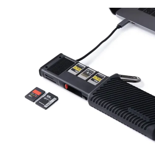 Кардридер и чехол PGYTECH CFexpress CreateMate, для CFE-A / SD, черный