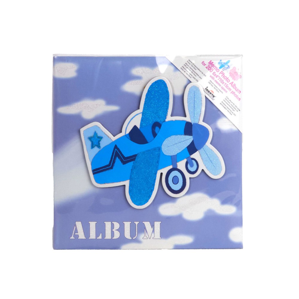 Фотоальбом Innova Memo Playful Sky 10x15 на 200 фото, с кармашками, картон, голубой (Q419940M)