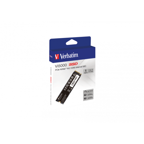 Внутренний накопитель Verbatim VI5000 M.2 SSD PCIe4 NVMe 1TB, R/W 5000/4500 МБ/с