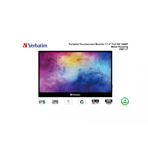 Портативный сенсорный монитор Verbatim PMT-17 Portable Touchscreen Monitor 17.3" Full HD 1080p