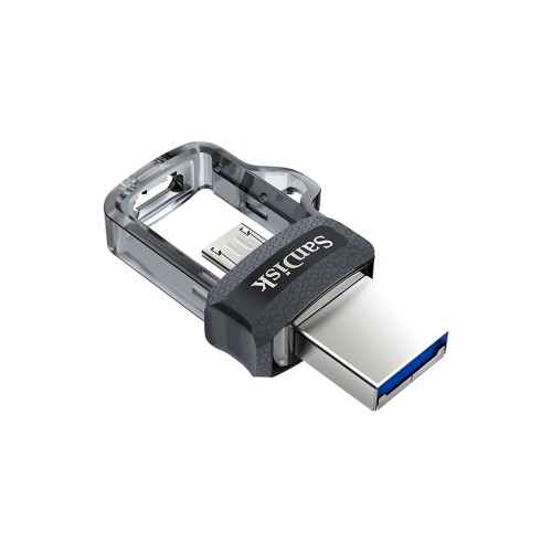 Флеш-накопитель SanDisk Ultra Dual Drive m3.0 USB-A/Micro B 128GB, R 130 МБ/с