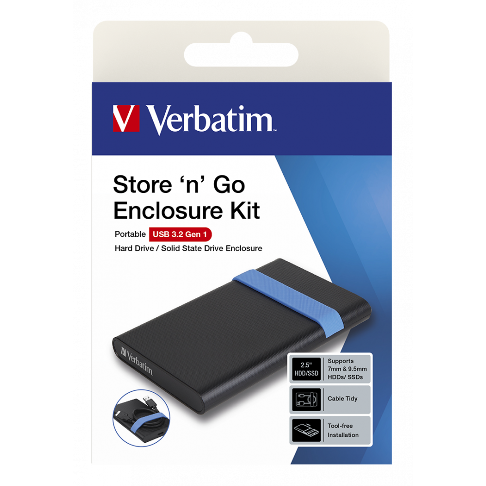 Комплект корпуса Verbatim Store'n'Go V 2.5'' SNG Enclosure Kit USB 3.2 Gen 1