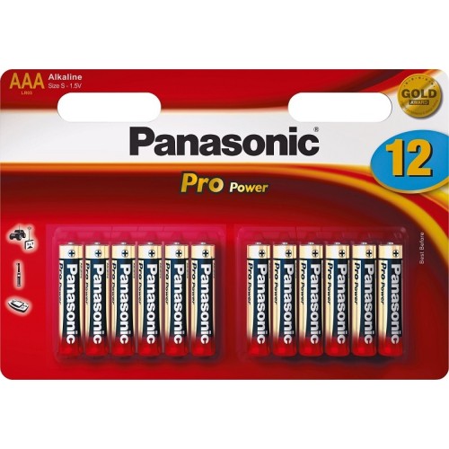 Батарейки Panasonic Pro Power AAA щелочные 12 шт
