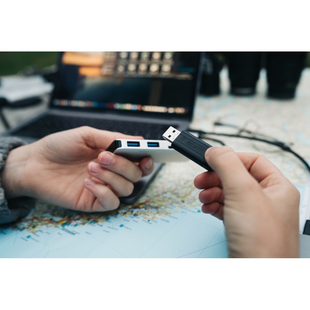 Флеш-накопитель Verbatim PinStripe USB 3.2 Gen1 256GB