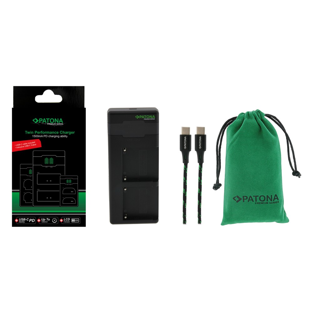 Зарядное устройство Patona Premium Twin Performance PD для аккумуляторов Nikon EN-EL15