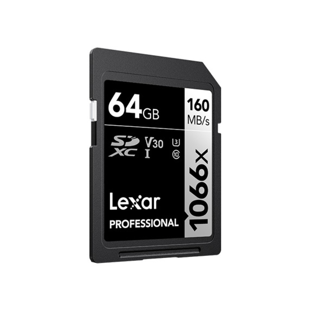Карта памяти Lexar Professional 1066x Silver SDXC 64GB UHS-I U3 V30, R/W 160/70 МБ/с