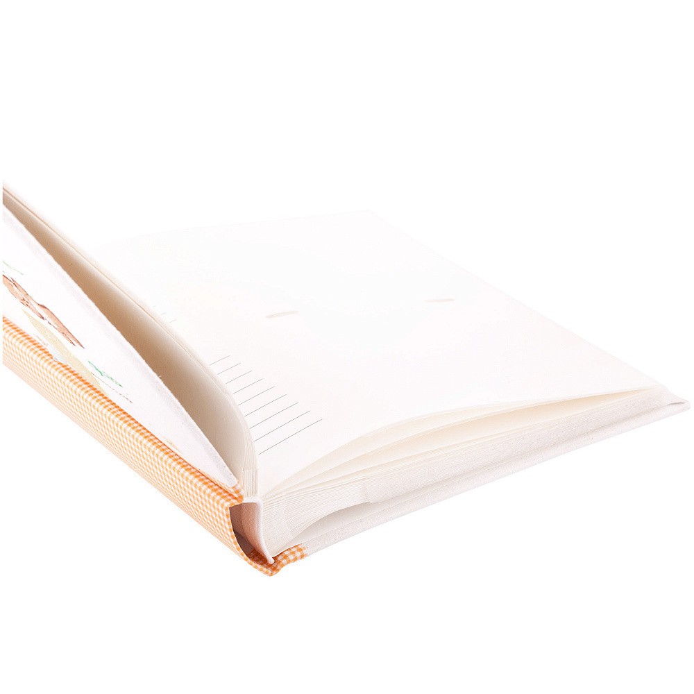 Фотоальбом Innova Book Bound Memo Natural Baby 10x15 на 144 фото, с кармашками, ткань, белый (Q19128