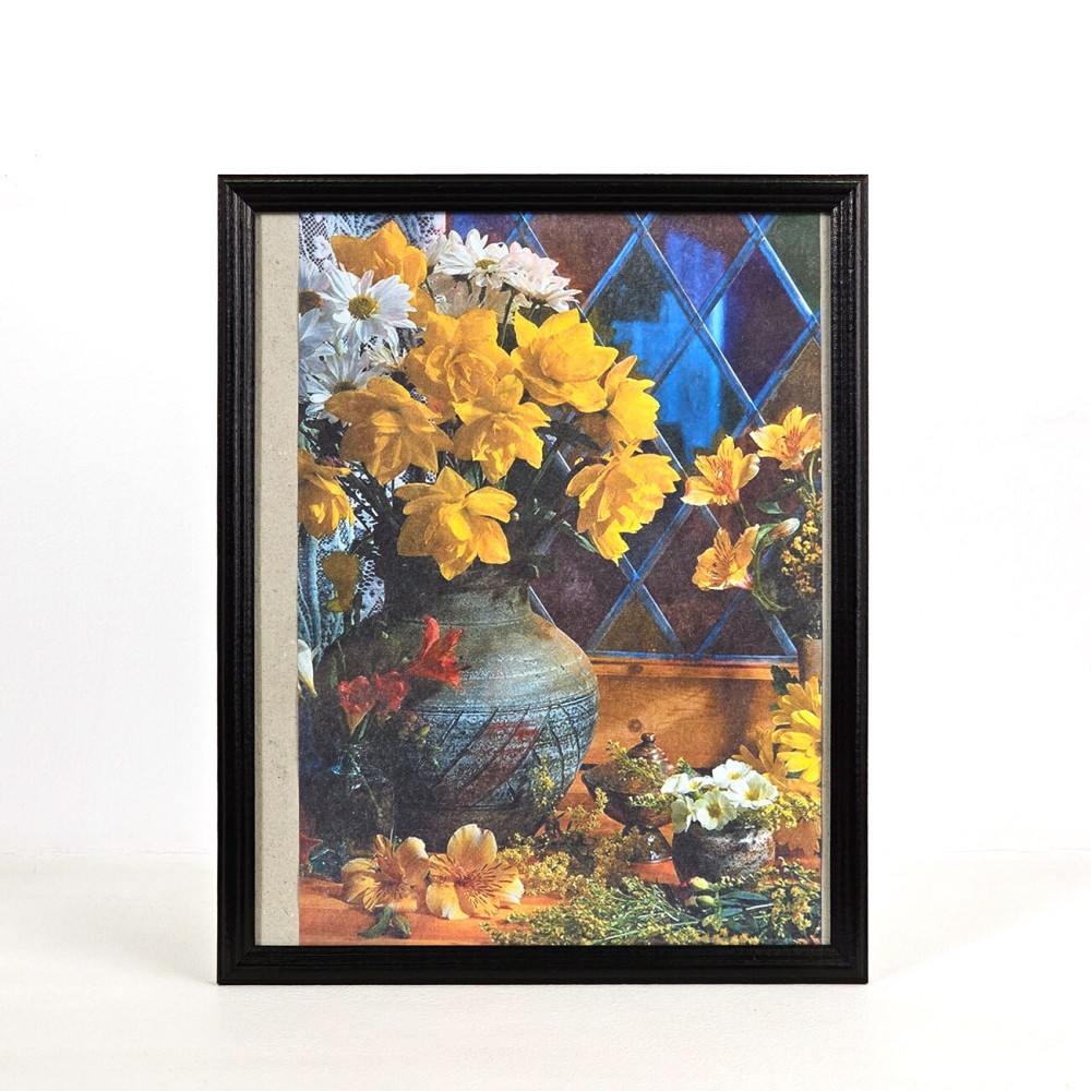 Фоторамка 24x30, дерево/стекло, чёрный (8413)