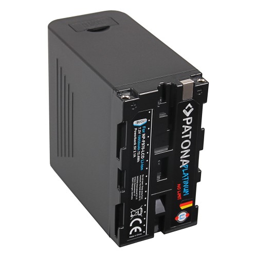 Аккумулятор Patona Platinum для Sony NP-F970 выход micro USB и USB-C-вход