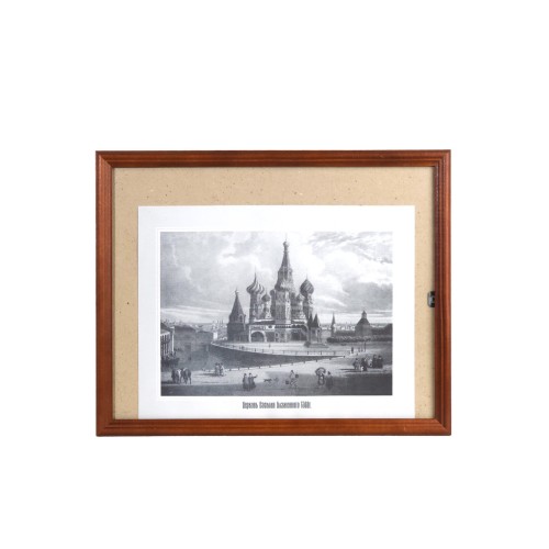 Фоторамка 24x30, дерево/стекло, коричневый (8412)