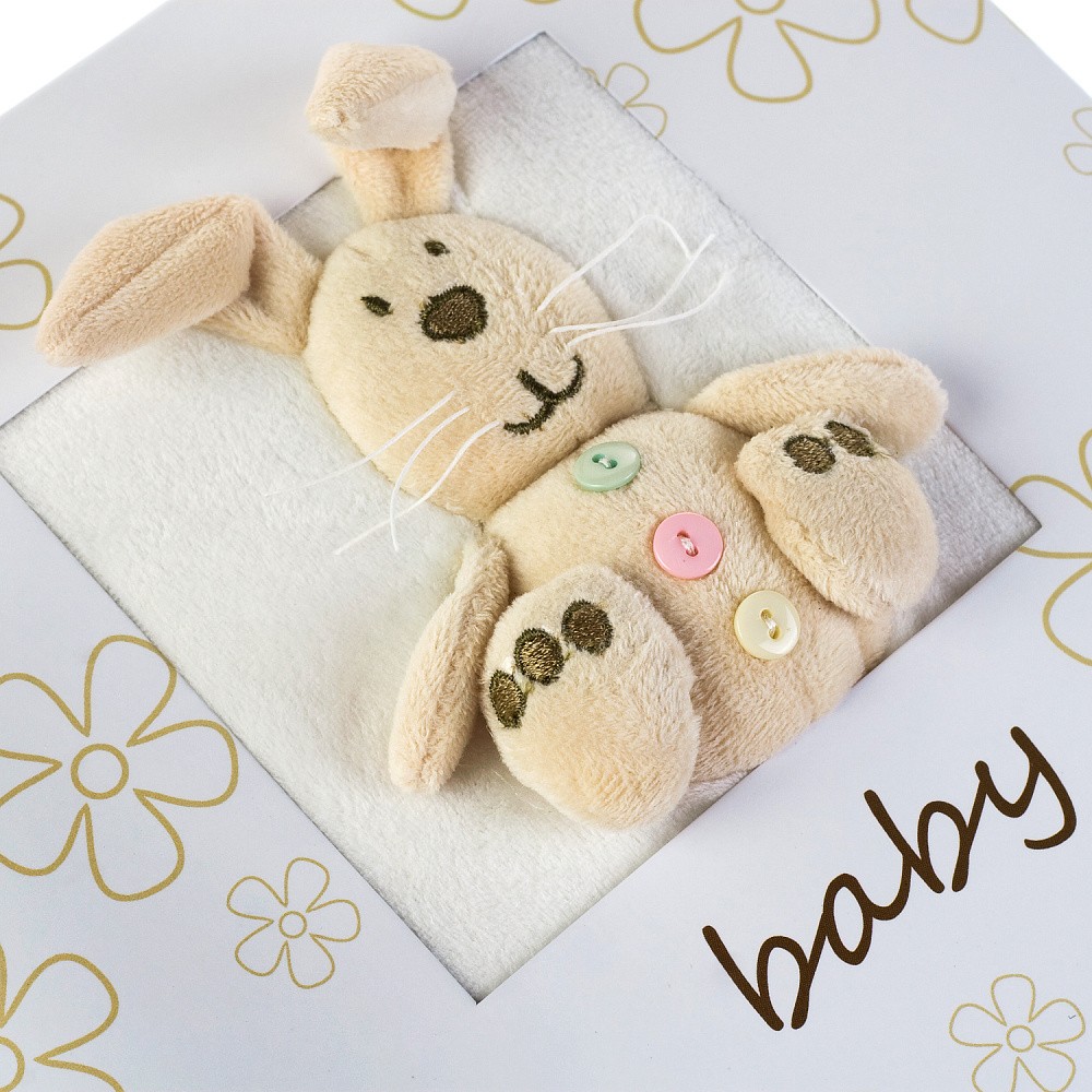 Фотоальбом Innova Booktype Memo Plush Bunny 10x15 на 160 фото, с кармашками, картон, белый (Q341292)