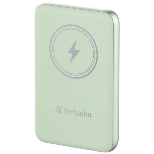 Портативный аккумулятор Verbatim Charge‘n’Go Power Bank 10000 мАч с беспроводной зарядкой, зелёный