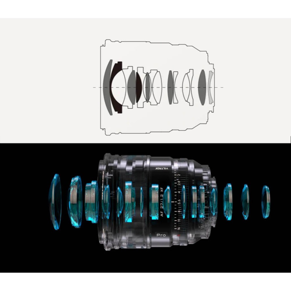 Объектив Viltrox AF 27mm F1.2 PRO XF для Fujifilm X, черный