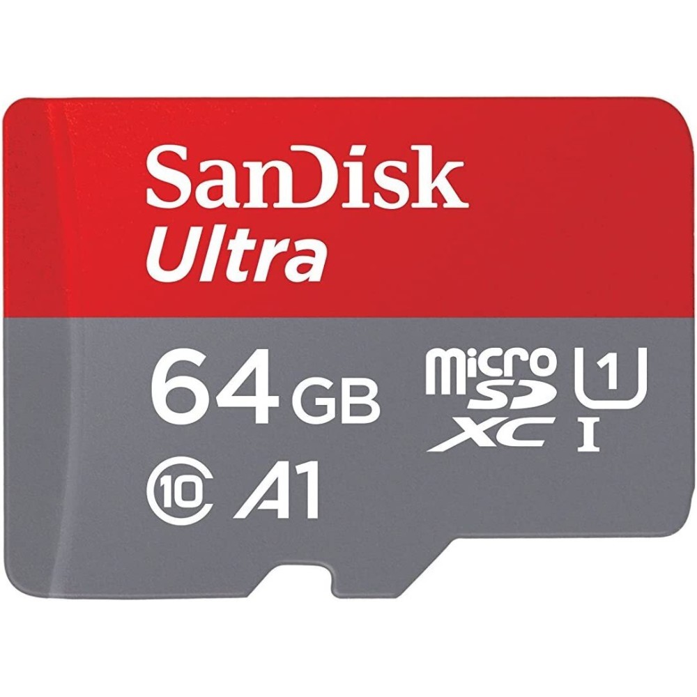 Карта памяти SanDisk Ultra microSDXC 64GB UHS-I U1 V10 A1, R 120 МБ/с