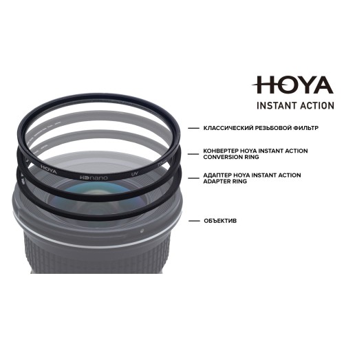 Держатель фильтра Hoya Instant Action Conversion Ring 49mm