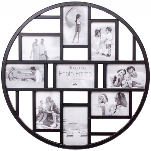 Мультирамка-коллаж Innova Maggiore XX Circular 10x15, пластик/стекло, черная (PI04976)