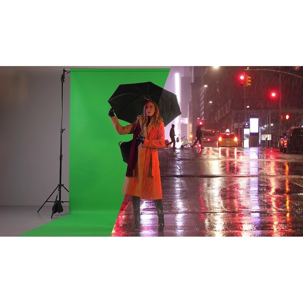 Фон виниловый Lastolite LL LB7781 2,75х6 м, хромакей зелёный