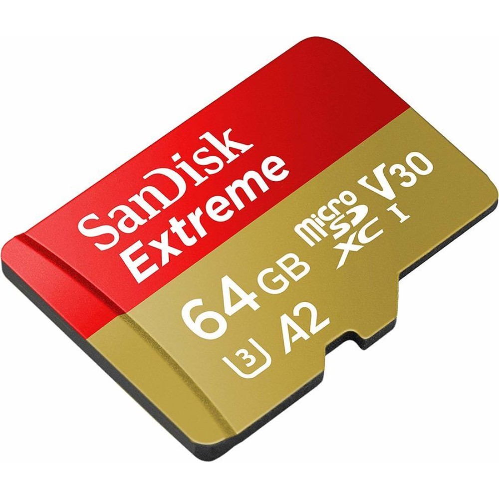 Карта памяти SanDisk Extreme microSDXC 64GB UHS-I U3 V30 A2
