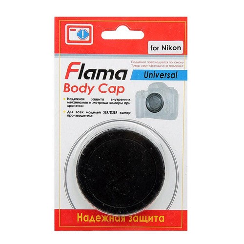 Крышка-заглушка байонетная для камеры Flama Body cap Nikon
