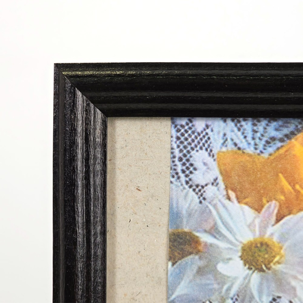 Фоторамка 24x30, дерево/стекло, чёрный (8413)