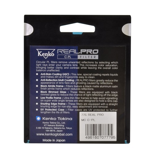 Светофильтр Kenko REALPRO C-PL поляризационный 72mm