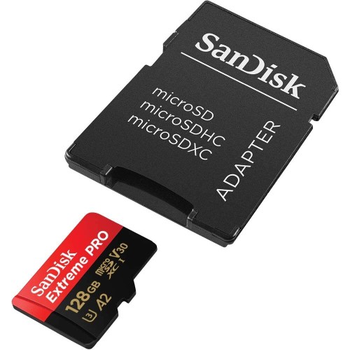 Карта памяти SanDisk Extreme Pro microSDXC 128GB UHS-I U3 V30, A2, R/W 200/90 МБ/с
