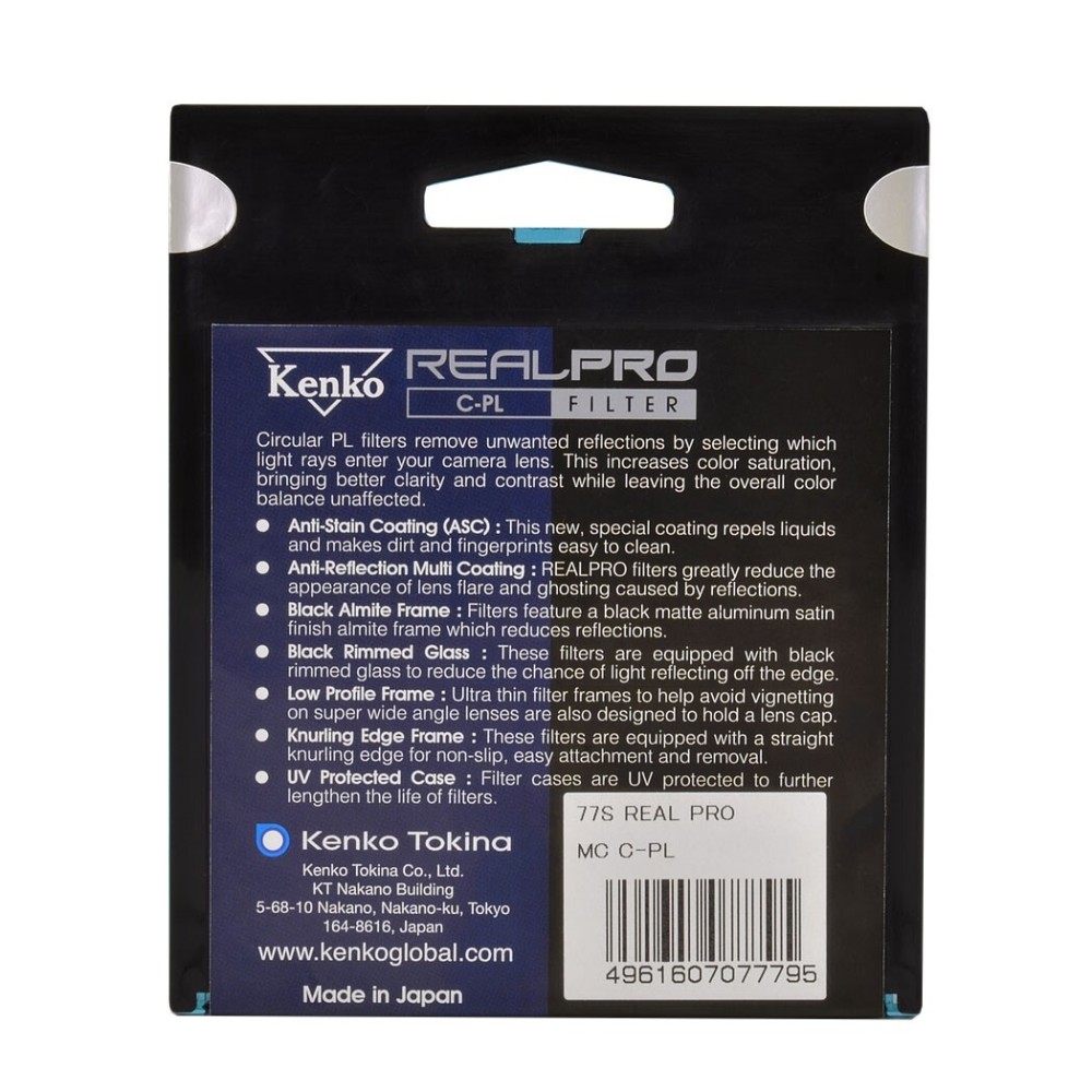 Светофильтр Kenko REALPRO C-PL поляризационный 67mm
