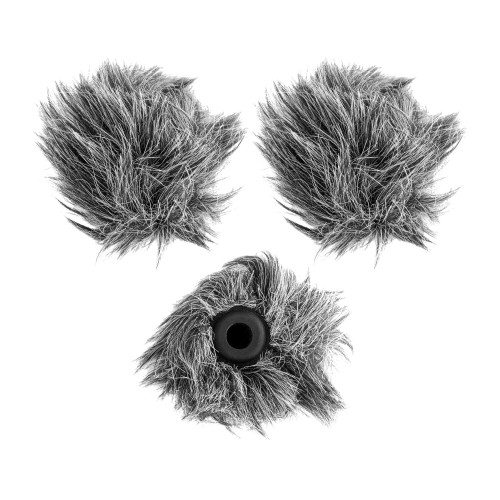 Ветрозащита Saramonic SR-WS2 меховая для петлички, диаметр 6-8 мм, комплект из 3 шт