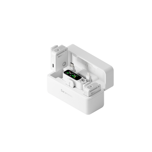 Радиосистема Saramonic Ultra 02 (TX+TX+RX) приемник + 2 передатчика универсальная, белая