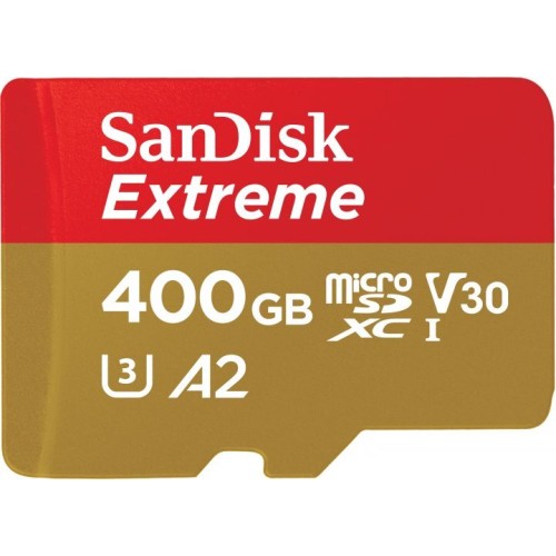 Карта памяти SanDisk Extreme microSDXC 400GB UHS-I U3 V30 A2