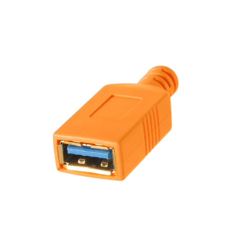 Кабель-удлинитель Tether Tools TetherPro USB-C to USB-A Female Adapter 4.6m Orange [CUCA415-ORG]