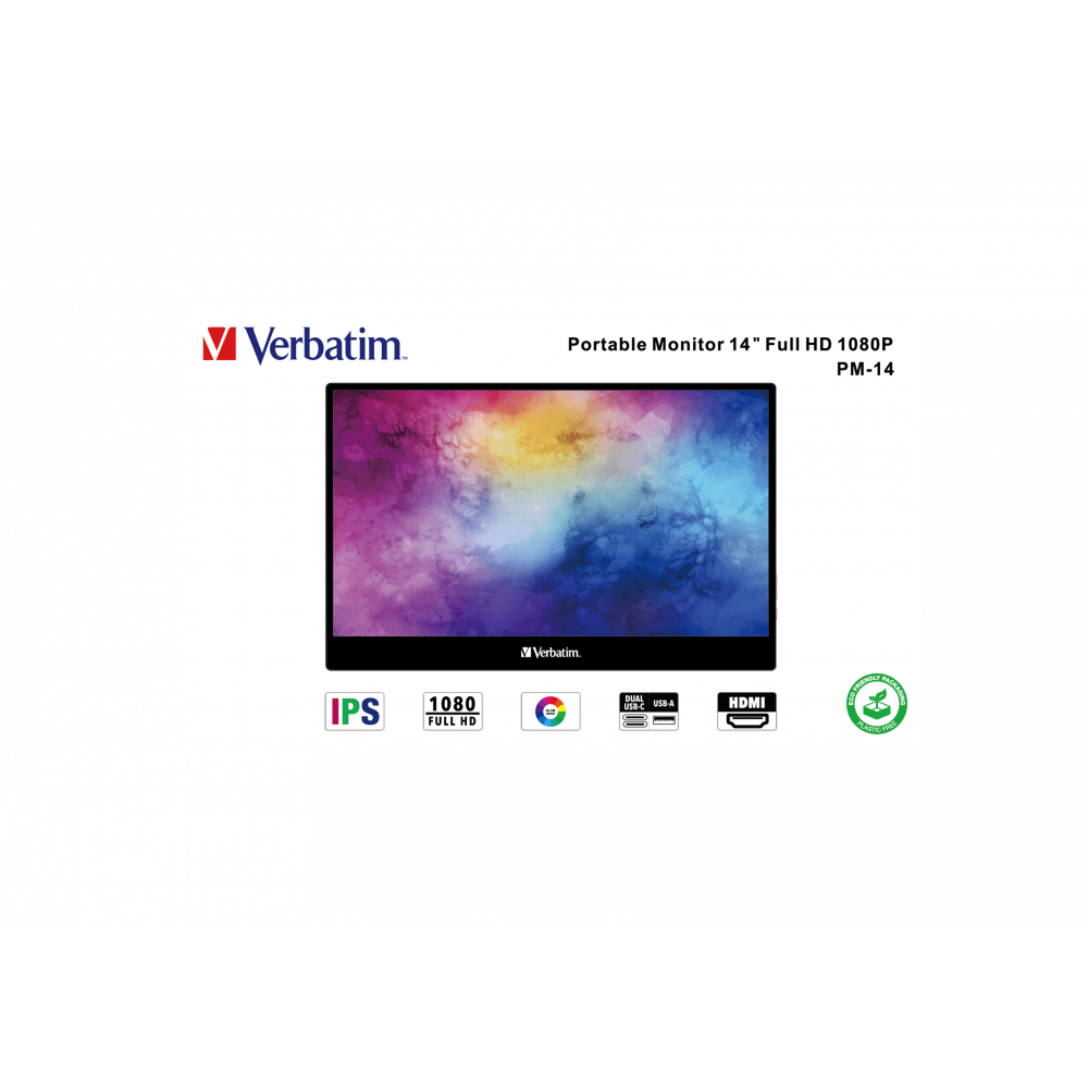 Портативный монитор Verbatim PM-14 Portable Monitor 14" Full HD 1080p