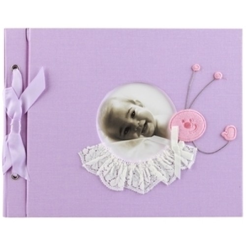 Фотоальбом Image Art Детский 20x26 на 60 стр., под уголки, ткань, фиолетовый (PBP30 / B014)