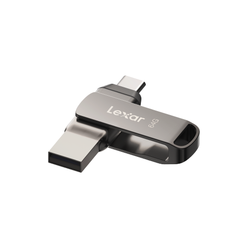 Флеш-накопитель Lexar JumpDrive Dual Drive D400 USB 3.1 Gen1 Type-C 64GB, R 130МБ/с