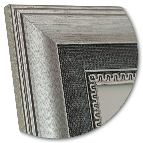 Фоторамка Innova Durham Silver 15x20 с паспарту 10x15, пластик/стекло, серебристый (PI8683)