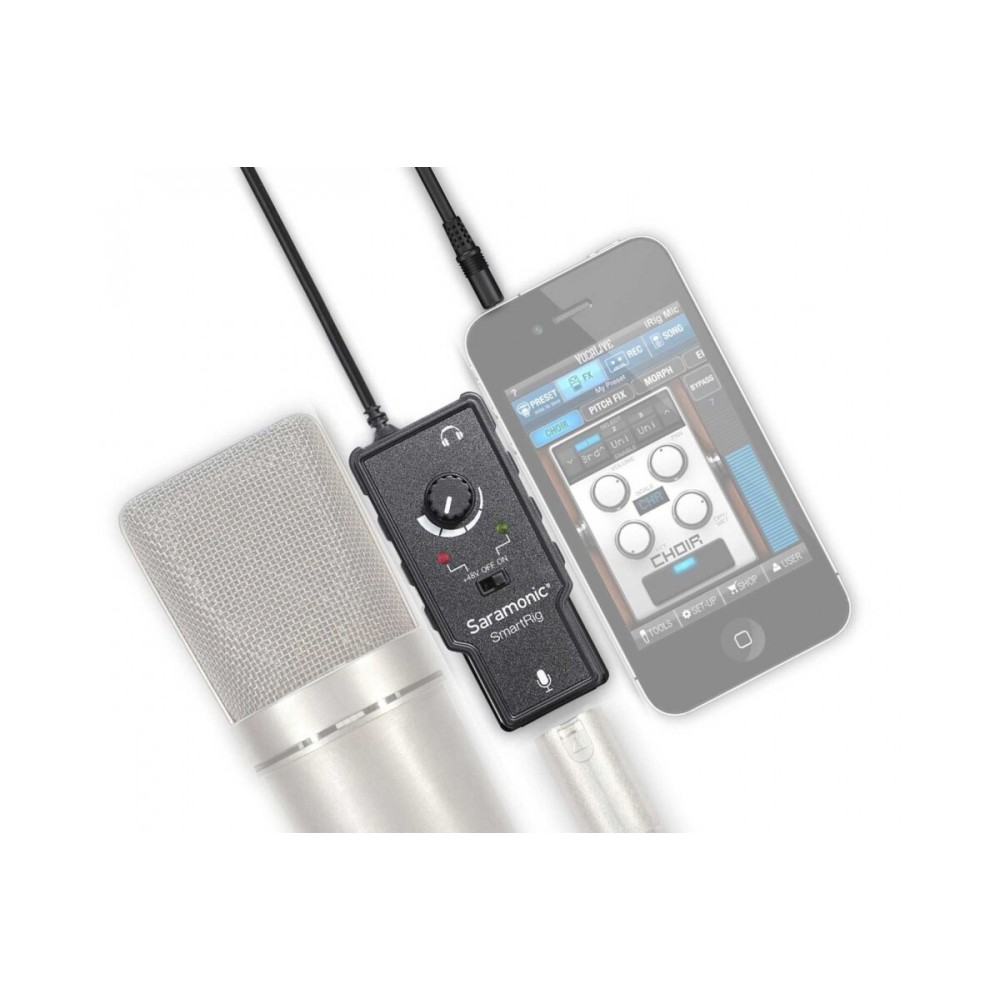 Адаптер Saramonic SmartRig II вход: XLR / 1/4"; выход: TRRS