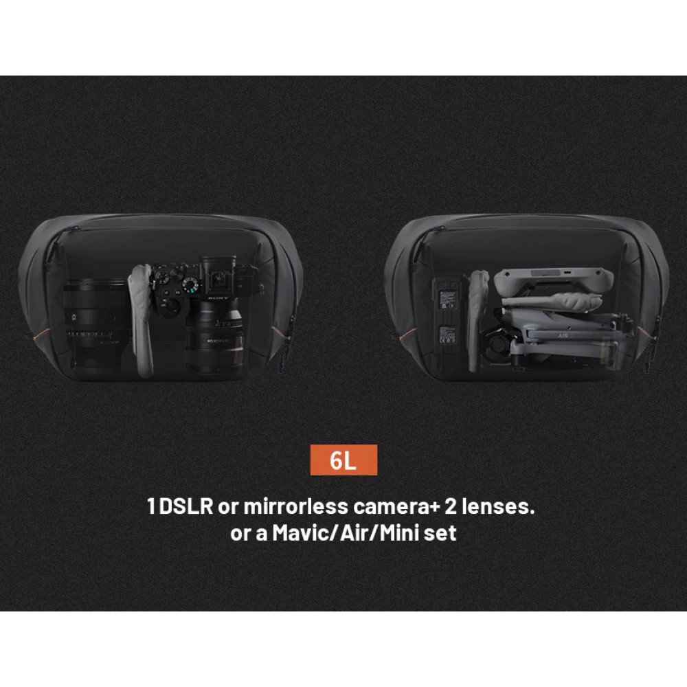 Сумка PGYTECH OneGo Solo V2 6L, цвет Obsidian