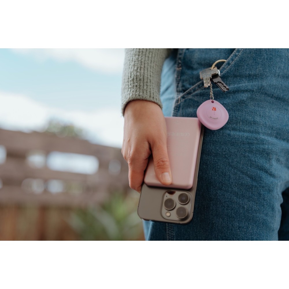 Портативный аккумулятор Verbatim Charge‘n’Go Power Bank 5000 мАч с беспроводной зарядкой, розовый