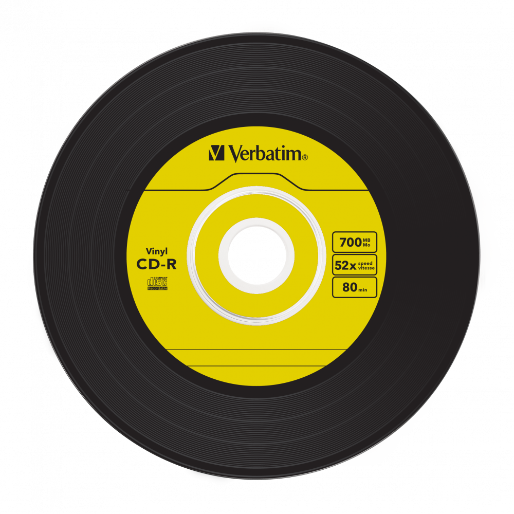 Оптический диск Verbatim CD-R 700MB 52X AZO Vinyl, Slim Case, 10шт