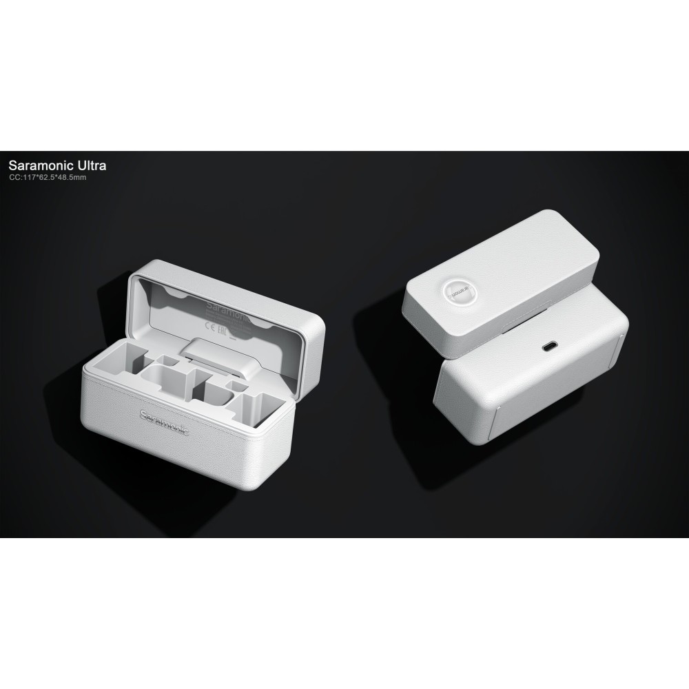 Радиосистема Saramonic Ultra 02 (TX+TX+RX) приемник + 2 передатчика универсальная, белая
