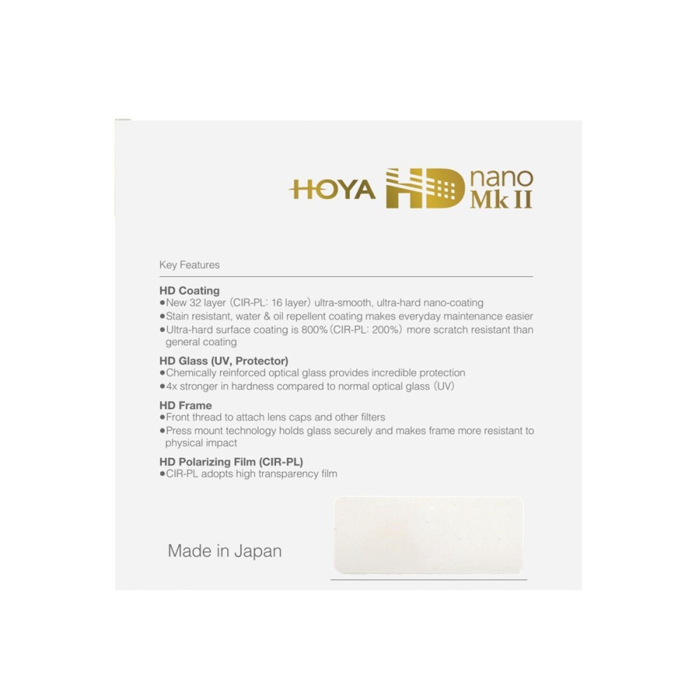 Светофильтр Hoya PL-CIR HD Nano Mk II поляризационный 82mm