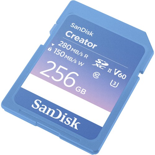 Карта памяти SanDisk Creator SDXC 256GB UHS-II U3 V60, R/W 280/150 МБ/с
