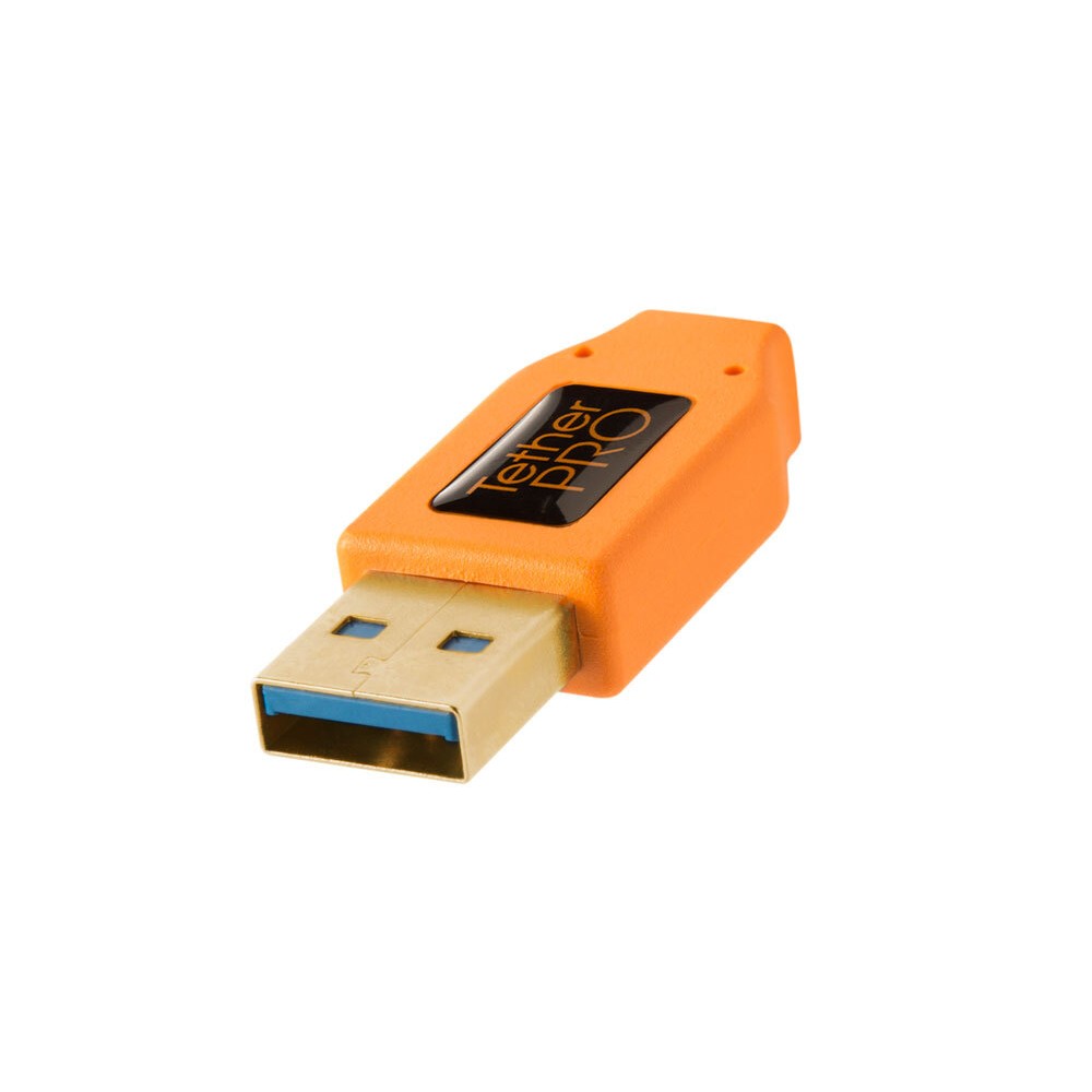 Кабель Tether Tools TetherPro USB 3.0 to Micro-B Right Angle 4.6m Orange [CU61RT15-ORG]