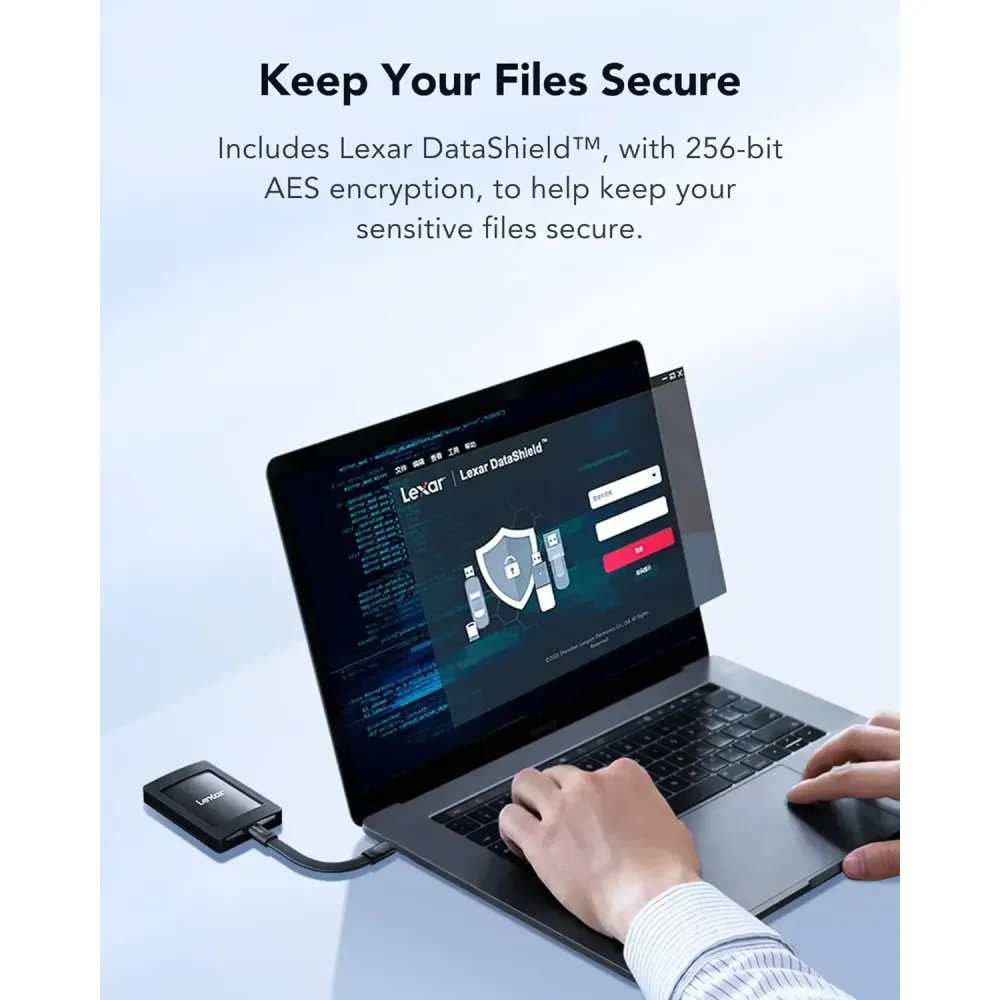 Внешний накопитель Lexar SL500 Portable SSD Magnetic Set USB 3.2 Gen 2x2 1TB, R/W 2000/1800 МБ/с