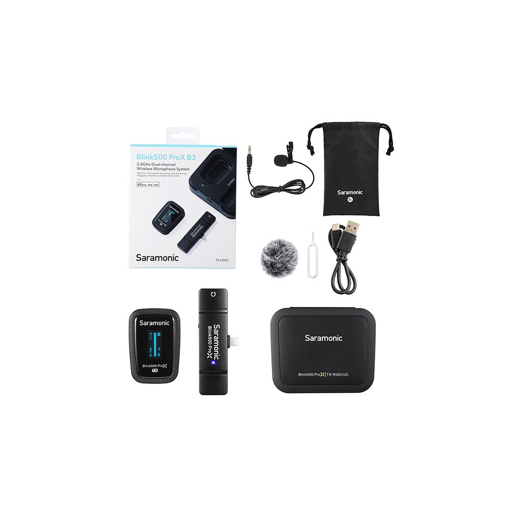 Радиосистема Saramonic Blink500 ProX B3 TX+RX приемник + передатчик, разъем Lightning