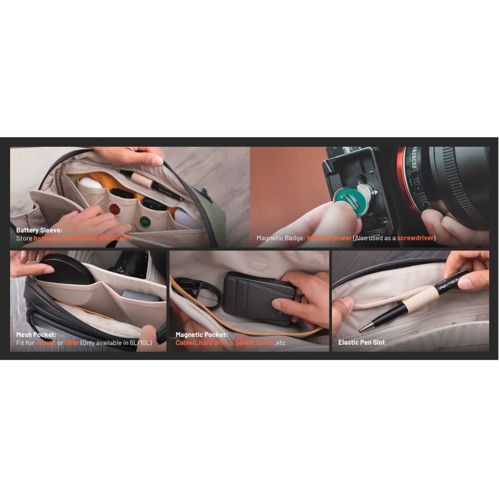 Сумка PGYTECH OneGo Solo V2 6L, цвет Moss Green