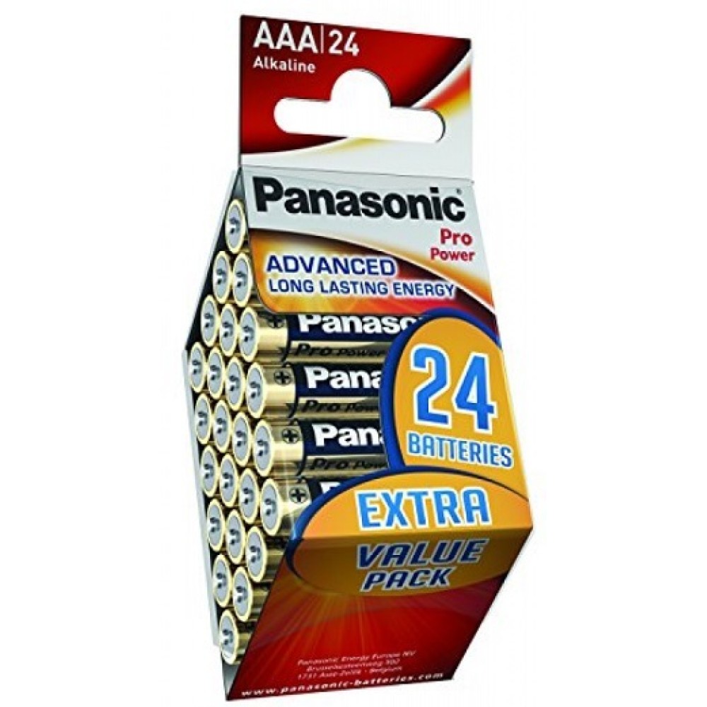 Батарейки Panasonic Pro Power AAA щелочные 24 шт